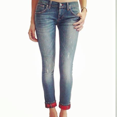 tartan-detail-jeans