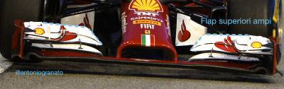 F1 | Cambia il GP, la Ferrari no: stessa aerodinamica ala_ant_fer_sin