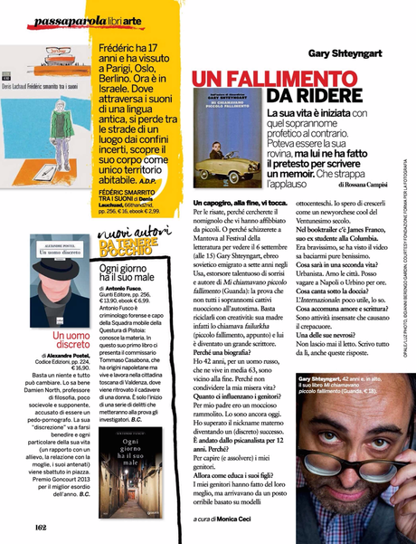 Rassegna dei Libri - 36° settimana - dal 4 settembre al 10 settembre 2014