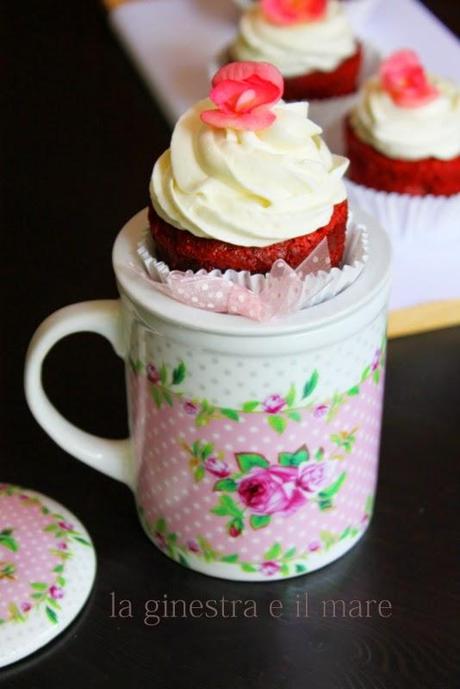 red velvet cupcakes ...buonissimi!