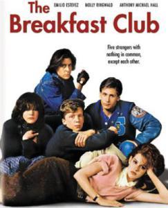 La locandina di The Breakfast Club, film di John Hughues uscito nel 1985