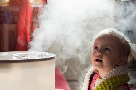 Baby and humidifier