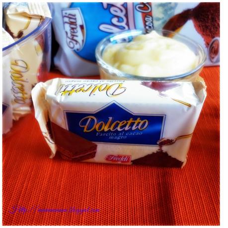 DOLCETTO CREMA AL CACAO E BUDINO ALLA  VANIGLIA