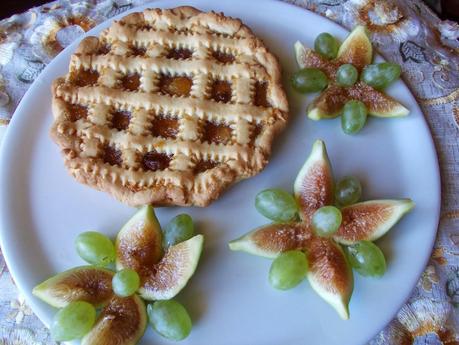 Crostata con confettura di fichi