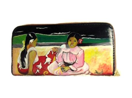 Portafogli dipinti a mano, hand-painted wallets