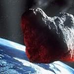 Impressione d'artista di un grande asteroide che sta per colpire la Terra  Credit: ESA