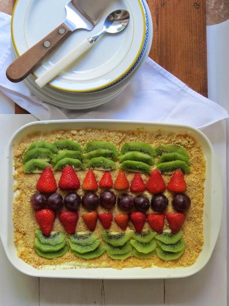 Crumble Tiramisù fragole e kiwi