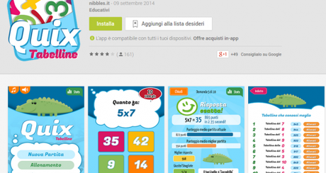 Quix Tabelline   App Android su Google Play