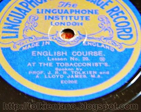 Linguaphone, la prima registrazione audio di Tolkien, 1930