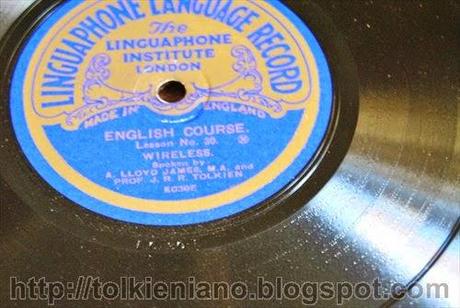 Linguaphone, la prima registrazione audio di Tolkien, 1930