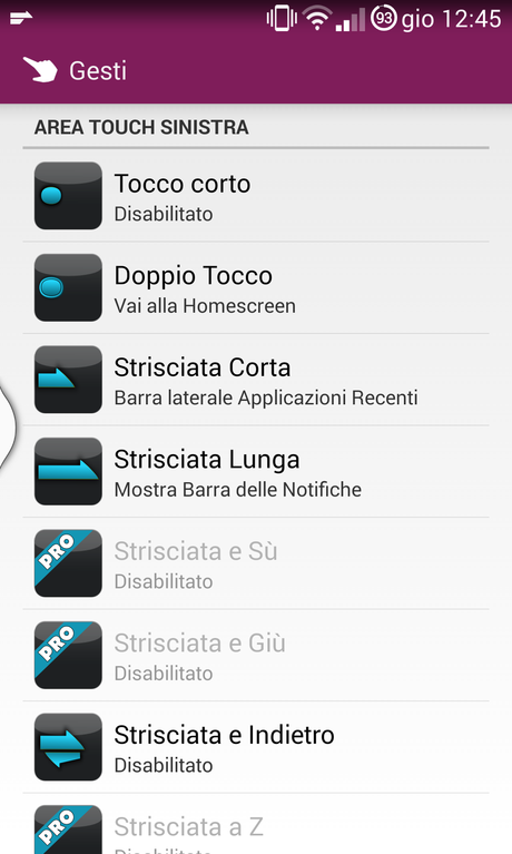 Tutto a portata di swipe con SideControl Menu 2 SideControl