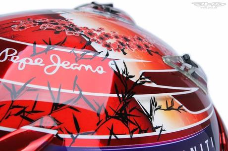 Arai GP-6 S.Vettel Suzuka 2014 by Jens Munser Designs Arai GP-6 S.Vettel Suzuka 2014 by Jens Munser Designs