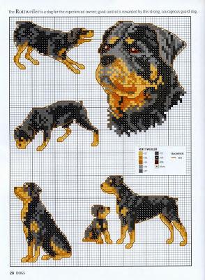 Grande raccolta di schemi a punto croce a tema cani