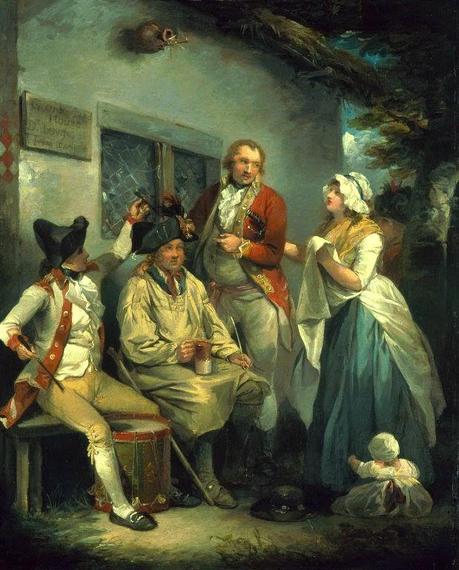 Georgian Era refinement and simplicity in George Morland's painting.