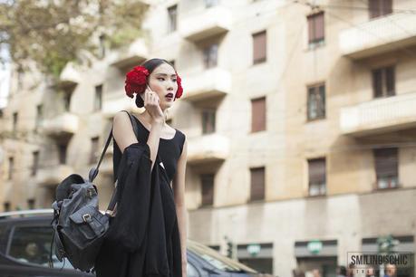 Streetstyle | Milano | Outside Dolce & Gabbana