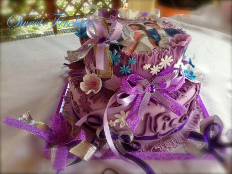 ❀❤︎Torta con Violetta e....tantissimi fiocchi!❤︎❀