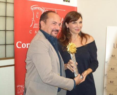 MARIA PIA CALZONE E MAURIZIO CASAGRANDE PREMIO GALA CINEMA FICTION 2014 GOSSIP FOTO