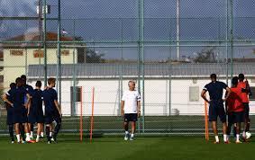 Allenamento dei Galleti, in vista del match di domani