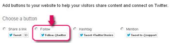 twitter buttons