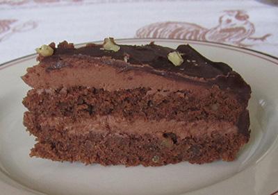 Torta al cioccolato e noci