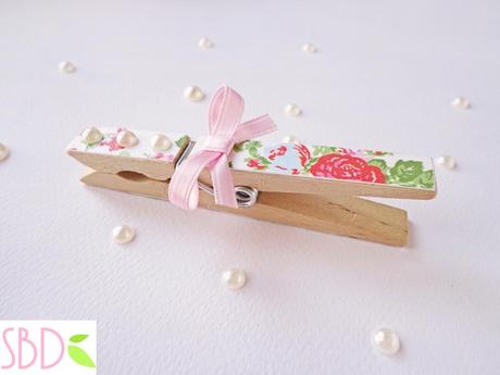 Mollette decorate Shabby - Shabby Clothespins Decoration