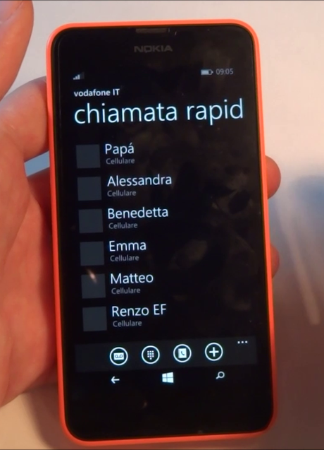 Lumia 630 telefonata