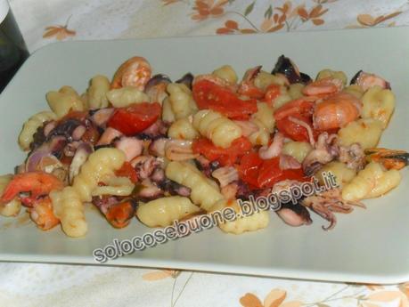 Cavatelli al sapore  di mare