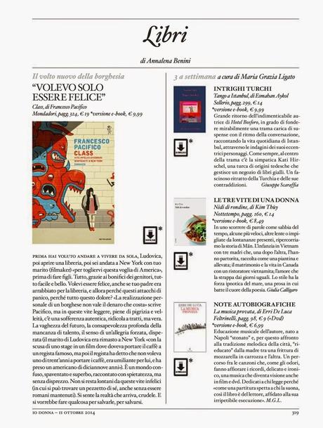 Rassegna dei Libri - 41° settimana - dal  9 ottobre al 15 ottobre 2014