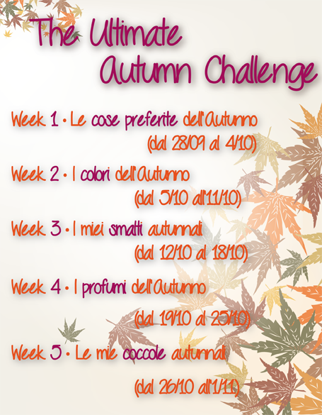 [TAG] The Ultimate Autumn Challenge - Le cose preferite dell'autunno