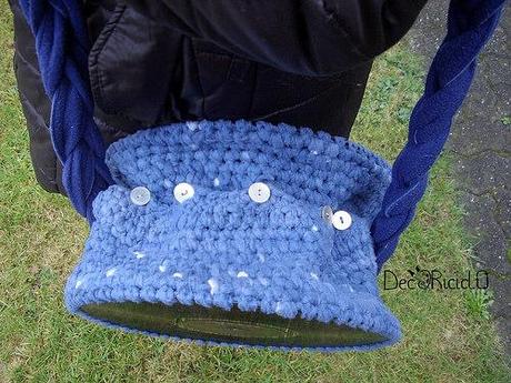 Borsa in vinile e fettuccia di pile borsa vinile e pile 2