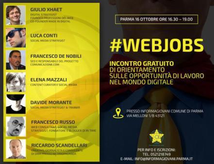 [evento] Le #webjobs tornano in cattedra a #Parma