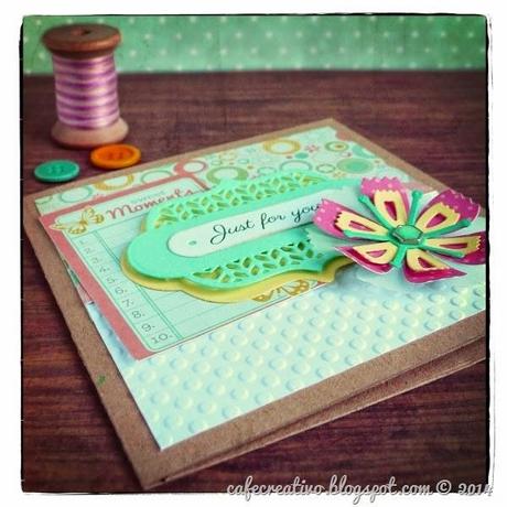 cafe creativo - Anna Draicchio - sizzix big shot - card flower label