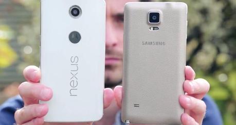 Primo video Nexus 6 e Galaxy Note 4 a confronto