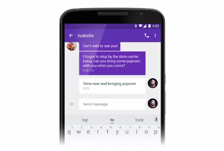 Messenger l'app per SMS di Android Lollipop