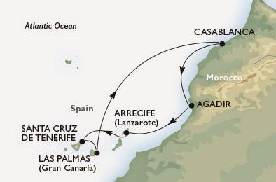 Sogno un viaggio... Isole Canarie e Marocco con MSC Crociere.