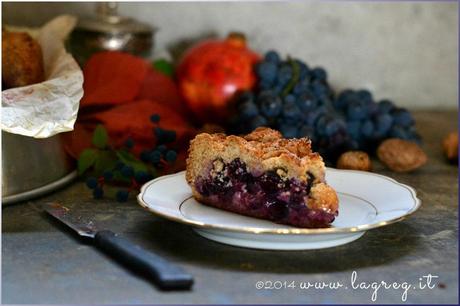 torta bertolina con uva fragola