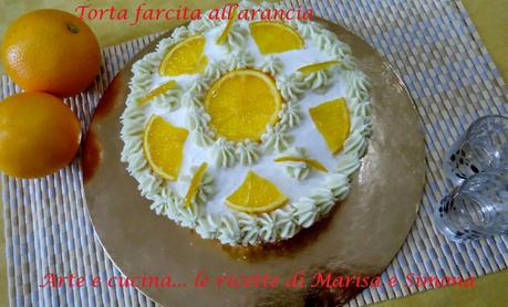 Torta farcita all'arancia