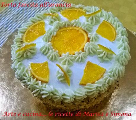 Torta farcita all'arancia