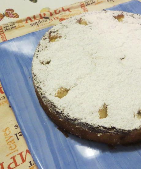 torta al cioccolato bianco e pere