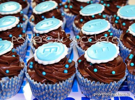 cupcake chocolate cupcake cioccolato cresima polvere di zucchero