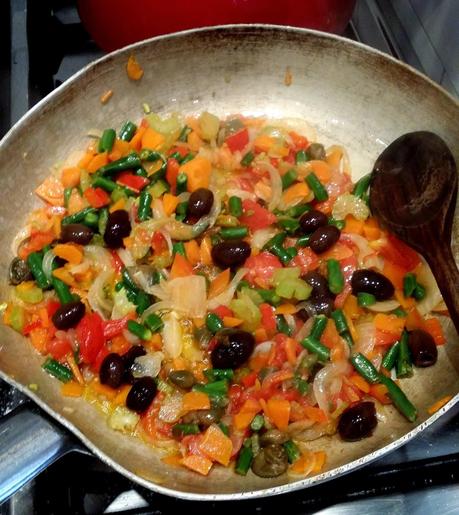 Orecchiette con le verdurine - Orecchiette avec les petit lègumes - Orecchiette with small vegetables