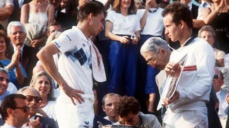 Lendl ha appena sconfitto McEnroe al Roland Garros 1984