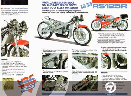 Vintage Brochures: Honda HRC RS 250R & RS 125R 1991
