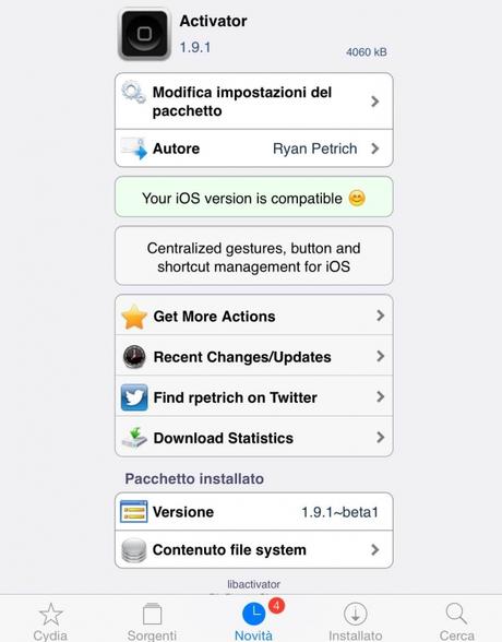 Tweak Cydia – Activator, AppList e Flipswitch escono dalla fase beta e si riaggiornano con supporto a iOS 8.0/8.1 Tweak Cydia – Activator, AppList e Flipswitch escono dalla fase beta e si riaggiornano con supporto a iOS 8.0/8.1