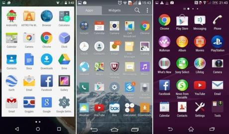Android Lollipop vs LG UI vs Xperia UI