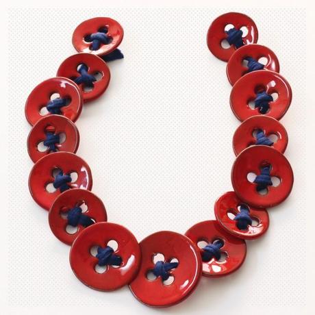 Collana Bottoni rossi by Officine Gualandi Collana Bottoni rossi 1