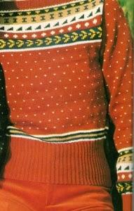 Lavori a maglia: Pullover verde e rosso