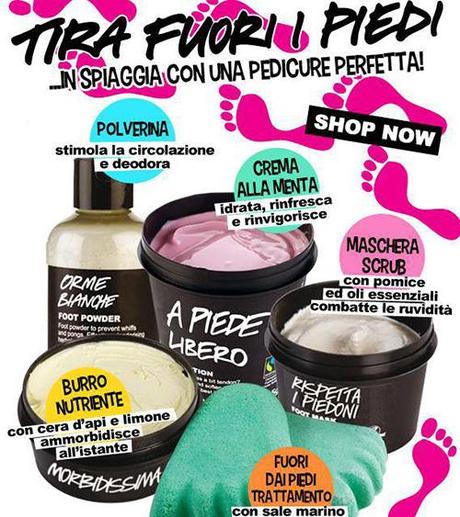 Rinfresca i tuoi piedi-Iniziativa Lush