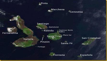 Cartina Isole Galapagos per Blog di Altre Mete