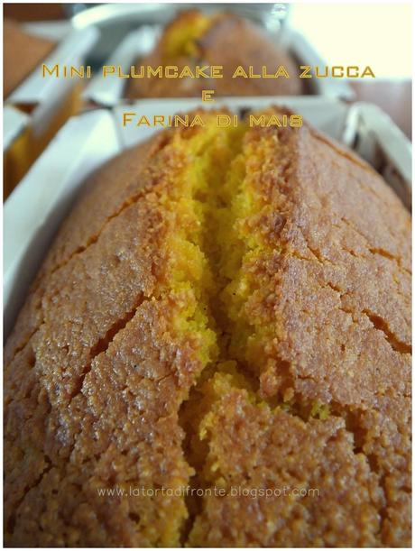 Colori d'Autunno: Mini plumcake alla zucca e farina di mais